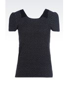 Emporio Armani Sweater In Polka Dot Jacquard - Lyst