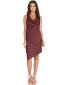 Haute Hippie Sleeveless Cowl Dress With Sequin - Lyst