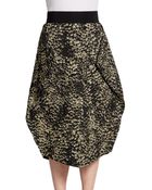 Dolce & Gabbana Metallic Jacquard Origami Skirt - Lyst