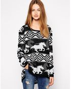 RVCA Buddy Jumper with Horse Print - Lyst
