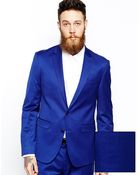 Asos Skinny Fit Suit Jacket In Polywool - Lyst