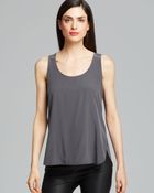 Vince Tank Shirttail - Lyst
