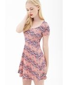 Forever 21 Paisley Print Fit & Flare Dress - Lyst