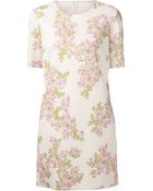 Giambattista Valli Floral Print Crepe Dress - Lyst