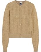 M Missoni Metallic Stretch Crochet-Knit Cardigan - Lyst