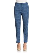 Marc Jacobs Printed Slim Ankle Trousers - Lyst