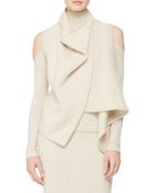 Donna Karan New York Asymmetric Cashmere Vest - Lyst