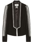 By Malene Birger Lalan Embellished Crepe Blazer - Lyst