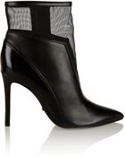 Schutz Neia Leather And Mesh Ankle Boots - Lyst