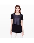Club Monaco Rimone Leather Top - Lyst