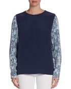 Equipment Printed Liam Silk Blouse - Lyst