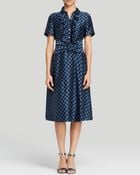 Marc By Marc Jacobs Dress - Checkerboard Silk Satin - Lyst