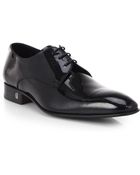 Versace Patent Leather Laceup Dress Shoes - Lyst