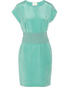 3.1 Phillip Lim Paneled Silk-Crepe Dress - Lyst