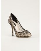 Dolce & Gabbana Lace Pumps - Lyst