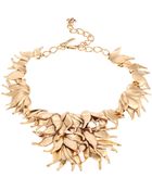 Oscar de la Renta Leaf Collar Necklace - Lyst
