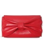 RED Valentino Red Leather Clutch Bag - Lyst