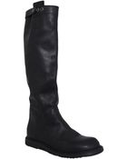Rick Owens Leather Boot - Lyst