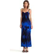 Halston Heritage Cami Printed Jersey Maxi - Lyst
