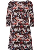 Prabal Gurung Printed Silk-Crepe Mini Dress - Lyst