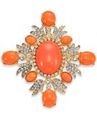 Kenneth Jay Lane Cabochon Pin - Lyst