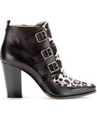 Jimmy Choo Hutch Calf Hair And Leather Ankle Boots - Lyst