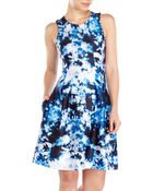 Cynthia Rowley Bonded Seamed Waist Dress - Lyst