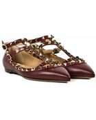 Valentino Ballerina Flat Rockstud - Lyst