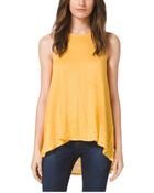 Michael Kors Linen Tank Top - Lyst