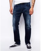 Diesel Jeans Waykee 814W Straight Fit Dark Wash - Lyst