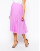 Asos Maternity Pleated Midi Skirt - Lyst