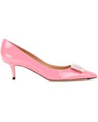 Roger Vivier Decollete Privilege Patentleather Pumps - Lyst