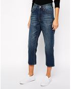 Cheap Monday Cropped Mom Jeans - Lyst