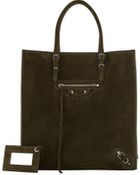 Balenciaga Papier A5 Suede Zip-around Tote Bag - Lyst