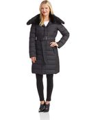 London Fog Zip Front Puffer Coat - Lyst