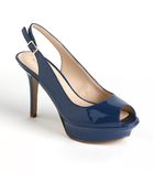 Nine West Just Smile Slingback Platform Pumps - Lyst