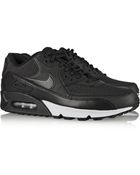 Nike Air Max 90 Leather And Printed Jacquard Sneakers - Lyst