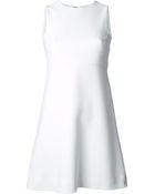 Saint Laurent Sleeveless Skater Dress - Lyst