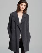 Vince Coat - Double Breasted Knit Sleeve - Lyst