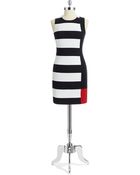Bailey 44 Colorblock Striped Shift Dress - Lyst