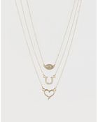 Rachel Roy Mixed Charm Multipack Necklaces - Lyst