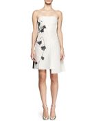 Reed Krakoff Strapless Embroidered Mesh Dress - Lyst