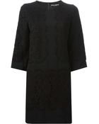 Dolce & Gabbana Lace Panel Dress - Lyst