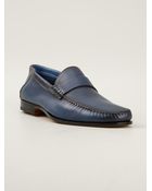 Santoni Classic Driving Shoe - Lyst