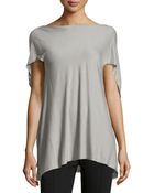 Donna Karan New York Short-Sleeve Trapeze Top - Lyst