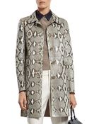 Gucci Mint Green Python Coat - Lyst