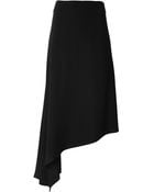 Ann Demeulemeester Asymmetric Maxi Skirt - Lyst