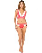 DKNY Vneck Swim Top - Lyst