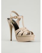 Saint Laurent Tribute Sandals - Lyst