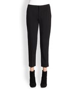 Chloé Cropped Flat-Front Pants - Lyst